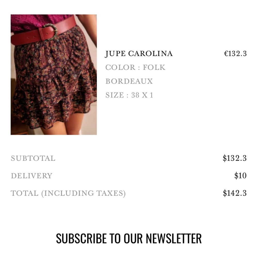 Sezane skirt